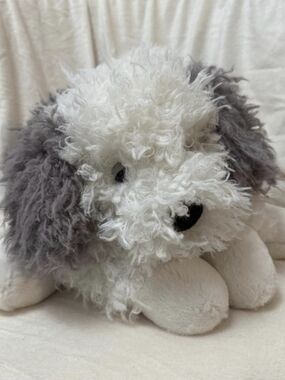 Jellycat Floofie Sheepdog Plush - EUC - Retired Rare Scruffy Puppy Dog